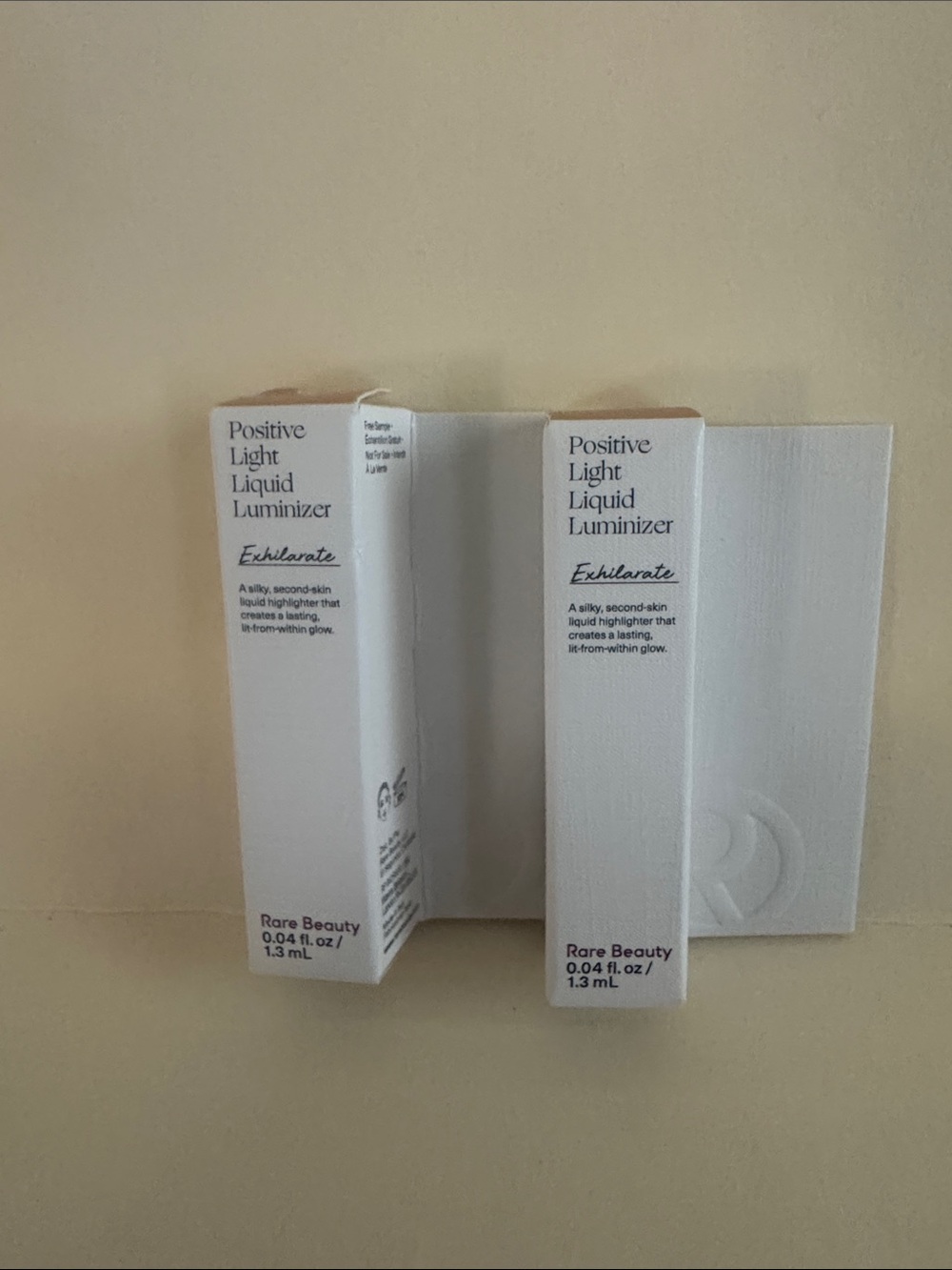 Rare Beauty 2p Mini Positive Light Liquid Illuninizer 0.04oz x 2 NIB Exhilarate